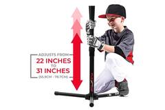 Franklin MLB Flex Top Tee Ball Tee (24954) | Adjustable Baseball Batting Trainer 