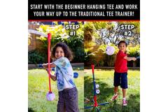 Franklin MLB Youth 2IN1 Grow-With-Me Batting Tee | Baseball Adjustable Batting Tee Trainer
