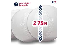 Franklin MLB Youth Super Star Batter 2IN1 Tee Ball Combo | Baseball Adjustable Batting Tee Trainer 