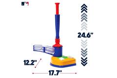 Franklin MLB Youth Super Star Batter 2IN1 Tee Ball Combo | Baseball Adjustable Batting Tee Trainer 