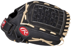 Rawlings RSS125C 12,5 Inch Leather Palm Slowpitch Softball Glove | RSB Series Black