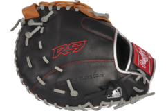 Rawlings R9FMU-17BT All-Leather R9 ContoUR Youth First Base Mitt 12 Inch | Right Hand Catch