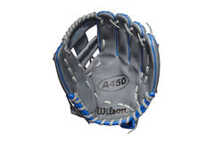 Wilson WBW1001711075 10,75 Inch Synthetic A450 1075 Baseball Infield Glove | Left Hand Catch