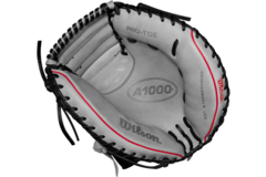 Wilson WBW10145433 33 Inch Leather A1000 CM33 Baseball Catcher’s Mitt | Left Hand Catch