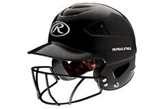 Rawlings RCFHFG Coolflo Adult Softball Batting Helmet w/Mask
