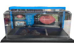 Markwort American Football Ball | Crystal Clear Display Case with Plastic Cube 15.5*x7*x6*