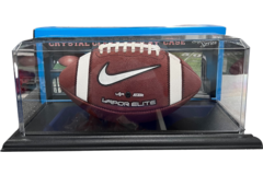 Markwort American Football Ball | Crystal Clear Display Case with Plastic Cube 15.5*x7*x6*