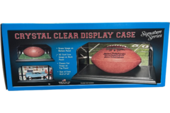 Markwort American Football Ball | Crystal Clear Display Case with Plastic Cube 15.5*x7*x6*