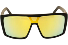 SHOC Sunglasses Gloss Black Frame Color 24K Gold