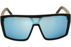 SHOC Sunglasses Gloss Black Frame Color Ice Blue