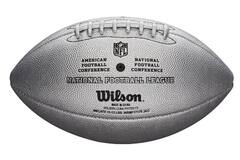 Wilson WTF1827XB Duke Metallic Edition Official Size American Football Ball Silver