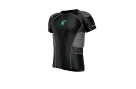 Cutters REV Impact 5Pad Shirt Black - Forelle American Sports Equipment
