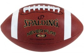 Spalding 629629 Never Flat Full Composite Football - Forelle American Sports Equipment