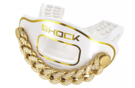 Shock Doctor Max Air Flow 3D Bling Chain White/Gold - Forelle American Sports Equipment