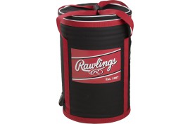 Rawlings RSSBB Soft Sided Ball Bag Black/Red - Forelle American Sports Equipment