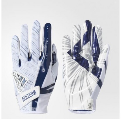 navy blue adidas football gloves
