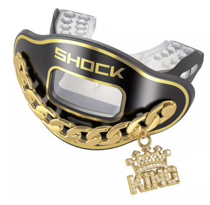 Shock Doctor Max Air Flow 3D Chain/Jewel Black/Gold King - Forelle American Sports Equipment