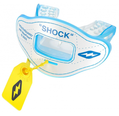 Shock Doctor Max Air Flow 3D Stitch White/Columbia Blue - Forelle American Sports Equipment