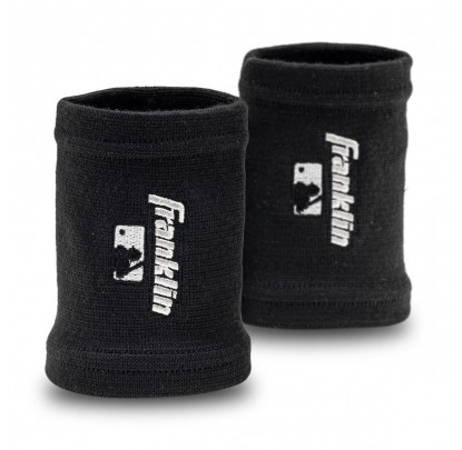 Franklin MLB 4 Inch Black Compression Wristbands - Forelle American Sports Equipment