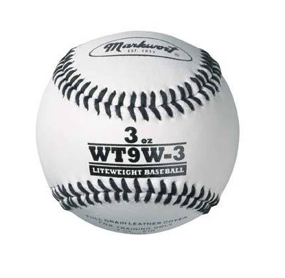 Markwort Weighted White Leather Baseball (WT9W) - Forelle American Sports Equipment