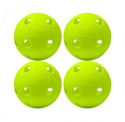 Franklin MLB Indestruct-A-Ball Softball Yellow - 4 Pack - Forelle American Sports Equipment