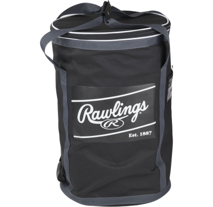 Rawlings RSSBB-6DZ Soft Sided Ball Bag Black/White - Forelle American Sports Equipment